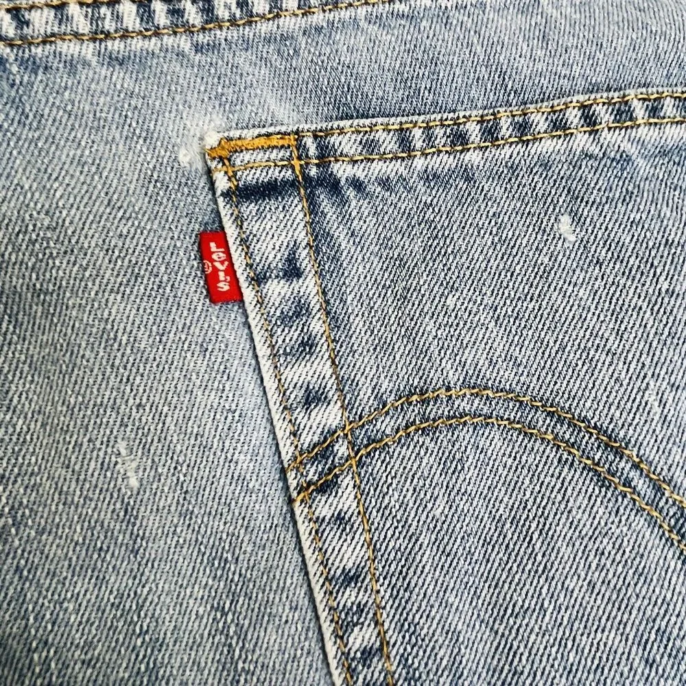 Levi's 560 Blue‎ Jeans Mens 42x29 Comfort Fit Loose Baggy Tapered Leg Distressed